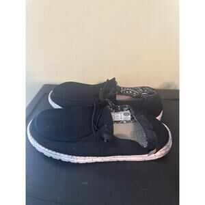 Hey Dude Wendy Sox Women's Shoes Size10D Black Odyssey SlipOn Casual Loafers